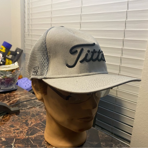 Titleist “Golf Gods” Mens Gray Tan Performance Mesh Hat Golf Cap Size Large/XL - Picture 3 of 14
